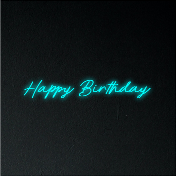 Happy Birthday Neon Sign - Eon Neon